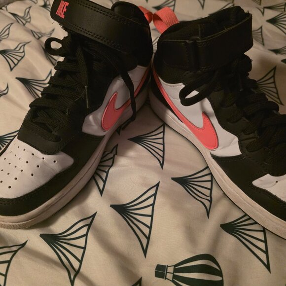 Kids' Nike Little Kid Court Borough Mid 2 Sneakers - Picture 6 of 6